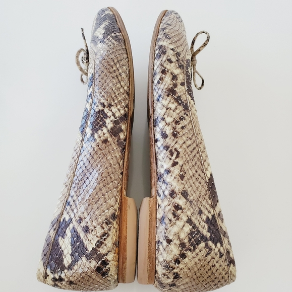 BURBERRY Real Python ballet Flats Size 37.5 - Picture 10 of 16